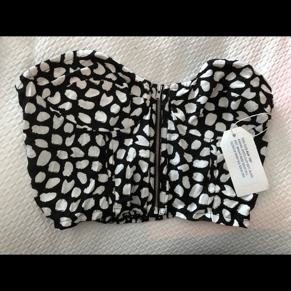 Blue Life Alix Corset Animal Spots Crop Top - Picture 1 of 15
